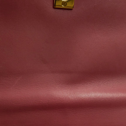 Chanel Kelly Vintage Top Handle Bag Lambskin Leather 24k Gold Hardware