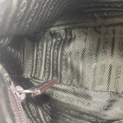 Prada Zebra Print Ponyhair Calfskin Leather Shoulder Bag