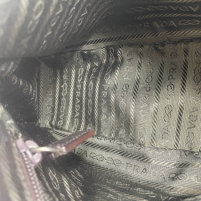Prada Zebra Print Ponyhair Calfskin Leather Shoulder Bag