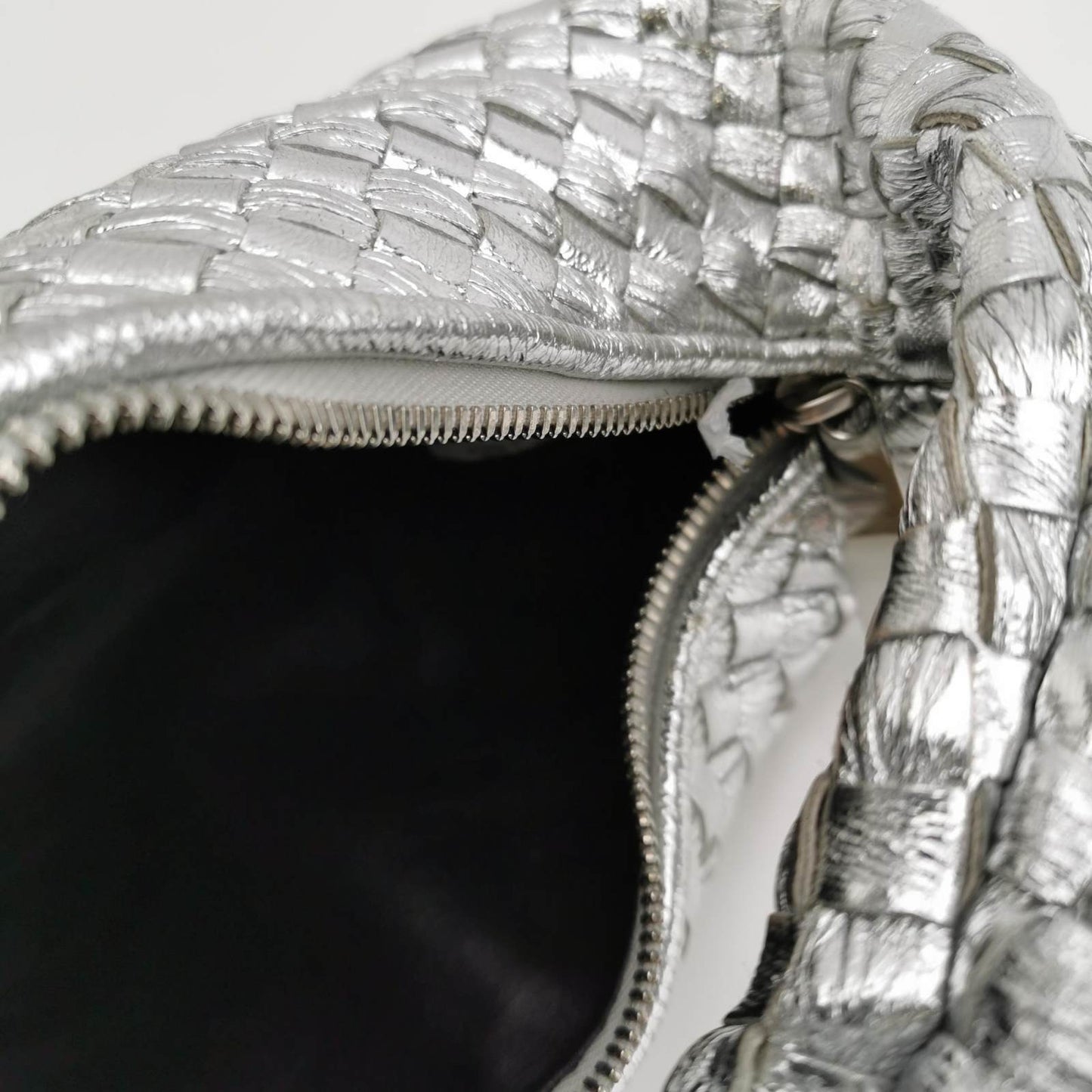 Sold Bottega Veneta Jodie Mini Silver Leather Rare