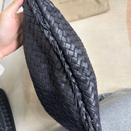 Bottega Veneta Veneta Hobo Dark Navy Intreciatto Leather Bag Large 47cm