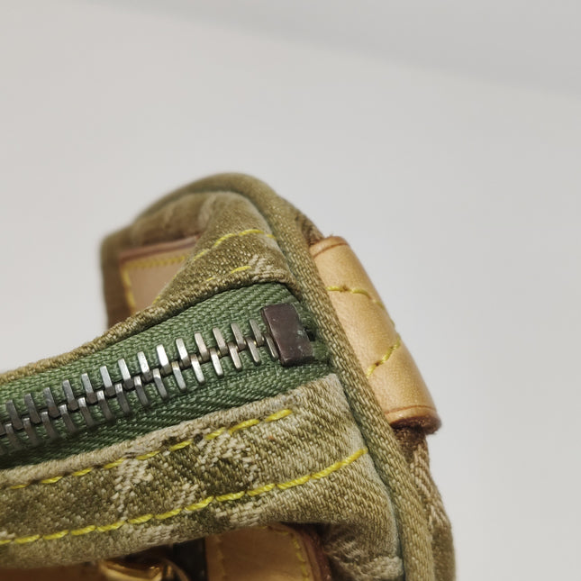 Louis Vuitton Green Denim Neo Speedy Boston Bag