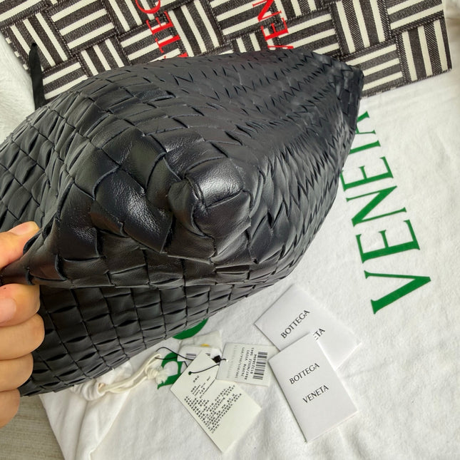 Bottega Veneta Hop Large Leather Navy Hobo Bag 55cm