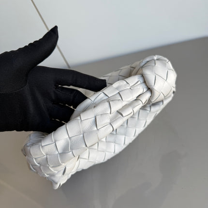 Bottega Veneta Jodie Mini White Leather Gold Hardware
