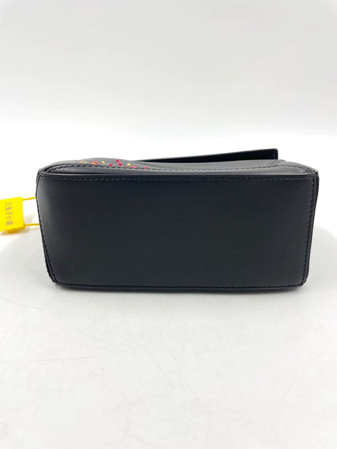 Sold Loewe x Howl's Moving Castle Studio Ghibli Collection Puzzle Calcifer Mini Black Crossbody Bag