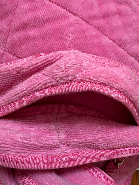 Chanel Coco Beach Quilted Hobo Pink Soft Cloth 2023