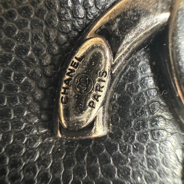 Chanel Coco Handle Medium Black Caviar Leather Silver Hardware, 2016