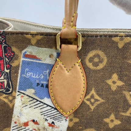 Louis Vuitton Voyage OnTheGo Large Brown Monogram Crossbody Tote Flight Mode