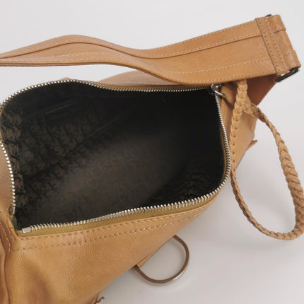 Dior Flight Medium Tan Brown Calfskin Leather Shoulder Bag