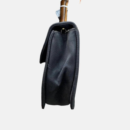 Gucci Bamboo 1947 Night Super Mini Black Nylon Evening Bag with Original Chain