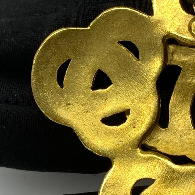 Chanel Coco Mark Vintage Gold CC Logo Brooch, 1997