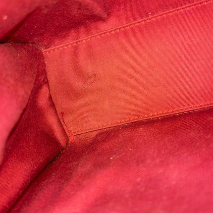 Gucci Jackie Vintage Red Monogram Fabric and Leather Shoulder Bag