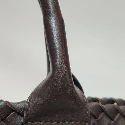 Bottega Veneta Cabat Tote Intreccio Leather Milk Chocolate Brown 40cm