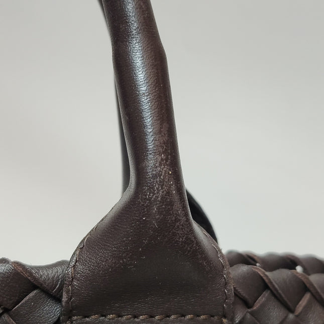 Bottega Veneta Cabat Tote Intreccio Leather Milk Chocolate Brown 40cm