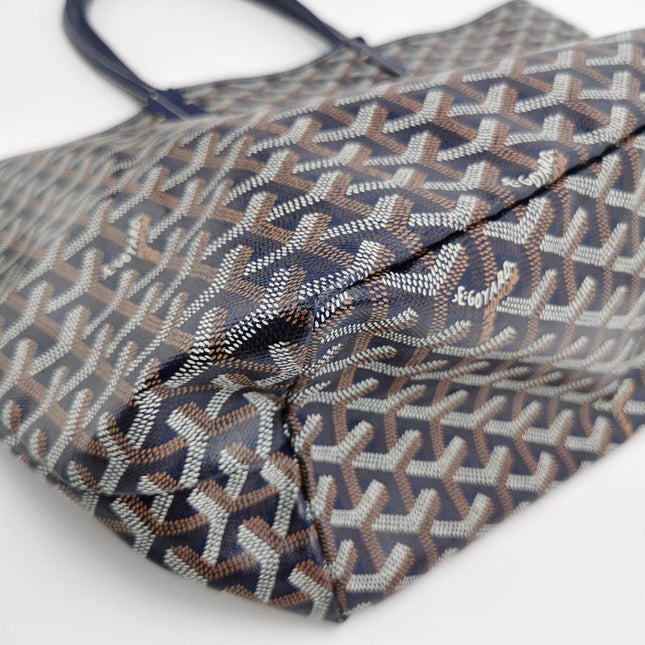 Sold Goyard Saint Louis PM Tote Medium Navy