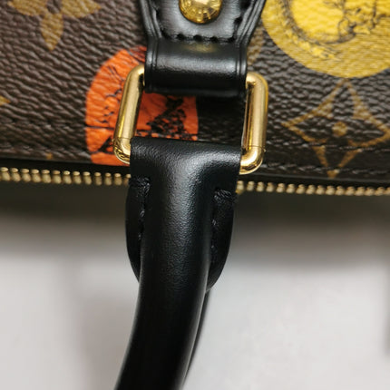 Louis Vuitton Speedy 25 Bandouliere Fornasetti Louvre Stamps