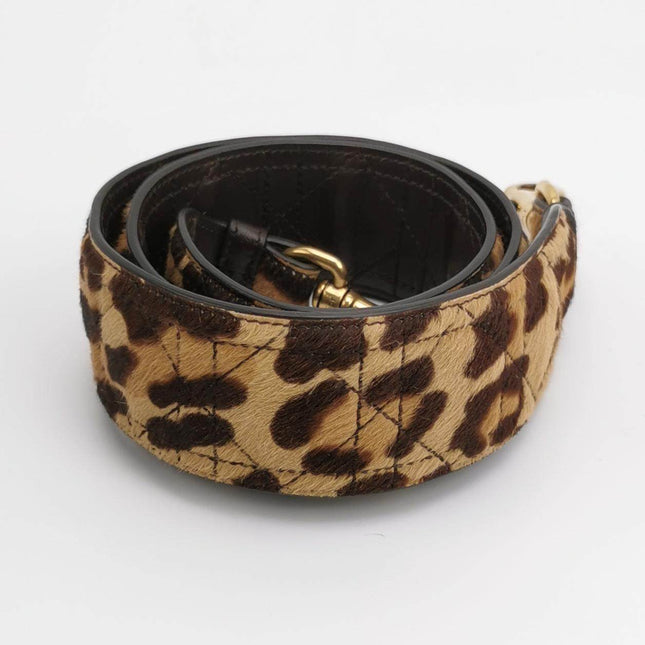 Sold Lady Dior Mini Handbag Pony-style Calfskin Leather Leopard Print