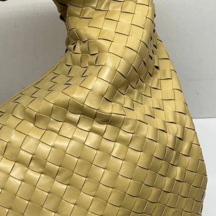 Bottega Veneta Jodie Maxi Lambskin Leather Beige Oats 70cm