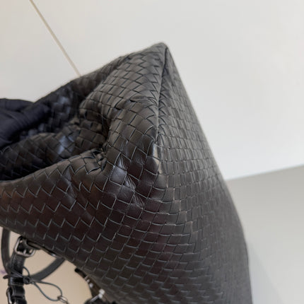 Bottega Veneta Roma Large Intrecciato Nappa Leather Black 35cm