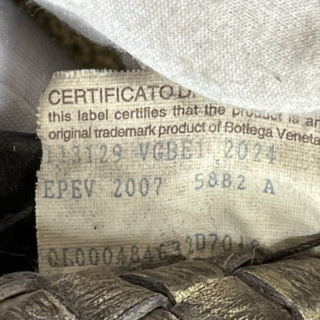 Bottega Veneta Cabat Large Intreccio Deerskin Leather Tote Bag Gold