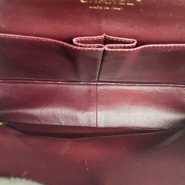 Chanel Classic Flap Maxi 2012 Black Caviar Leather Double Flap with Gold Hardware