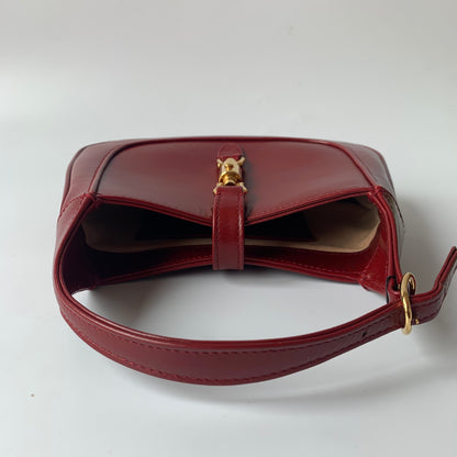 Sold Gucci Jackie 1961 Mini Burgundy Leather Bag