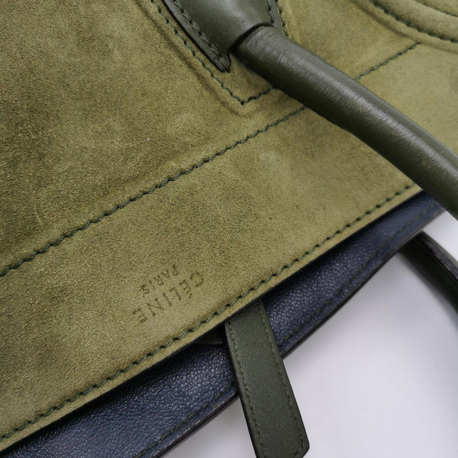 Celine Green Phantom Mini Green Suede Leather 30cm