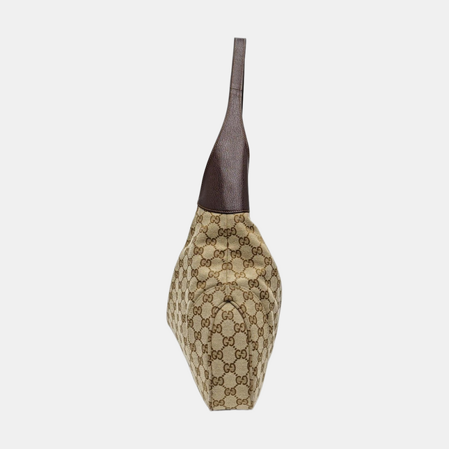 Sac porté épaule large Gucci Jackie 1961 camel avec bandoulière
