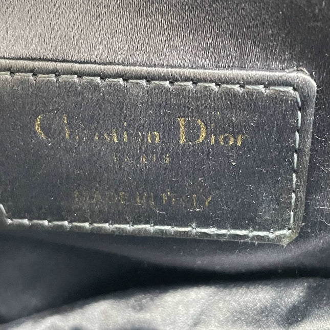 Sold Dior Saddle Mini Silk Blue with Crystal Embedded Buckles