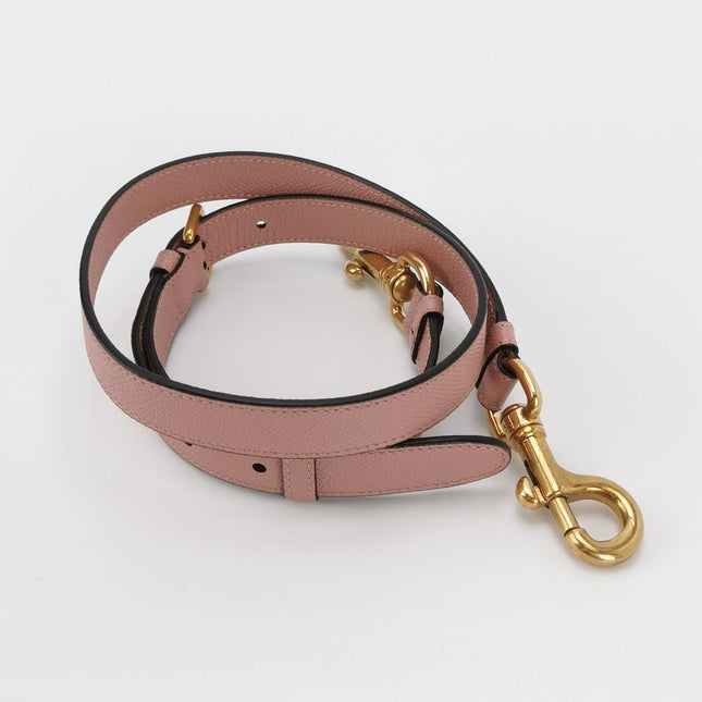 Dior Saddle Mini Cherry Blossom Pink Grained Leather GHW with Strap