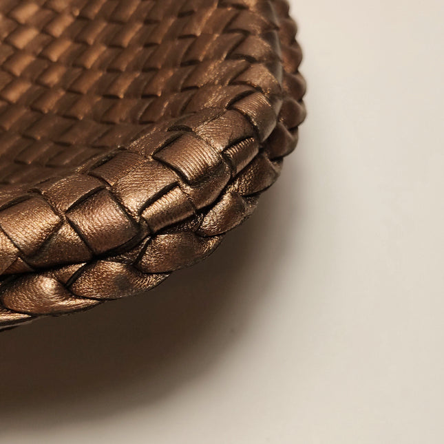 Bottega Veneta Veneta Hobo Metallic Copper Leather Large 47cm