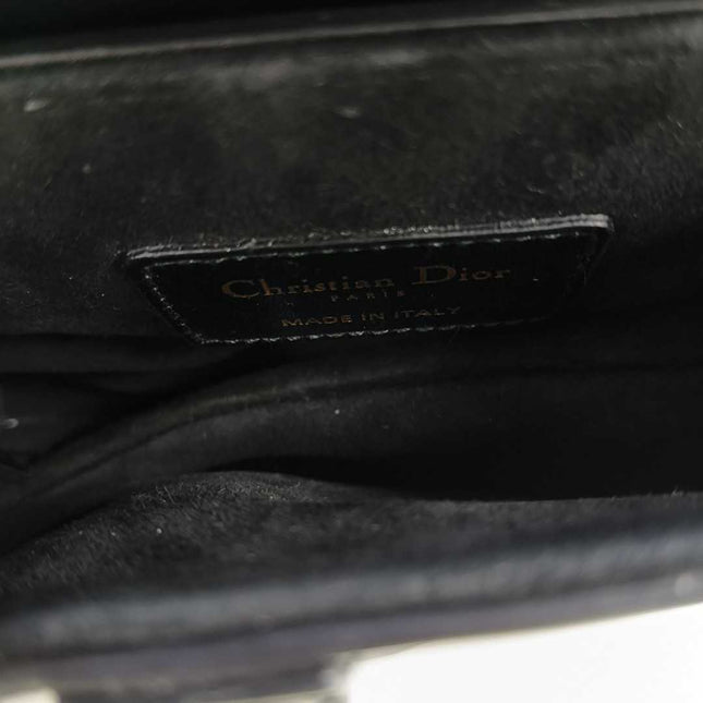 Sold Dior Saddle Medium Black Smooth Leather with Studded Strap