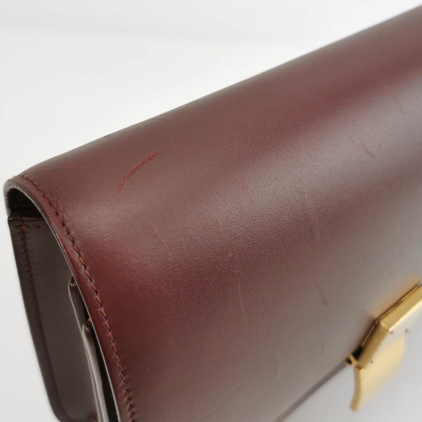 CELINE Classic Flap Burgundy Box Leather crossbody bag