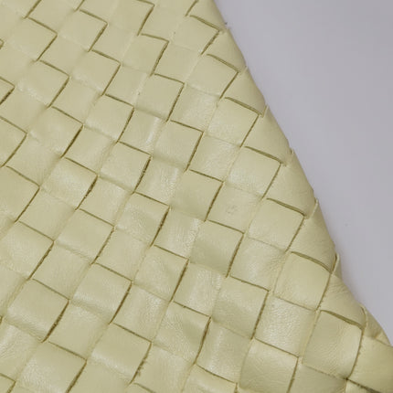 Bottega Veneta Hop Large Leather Pale Cream Yellow Hobo Bag