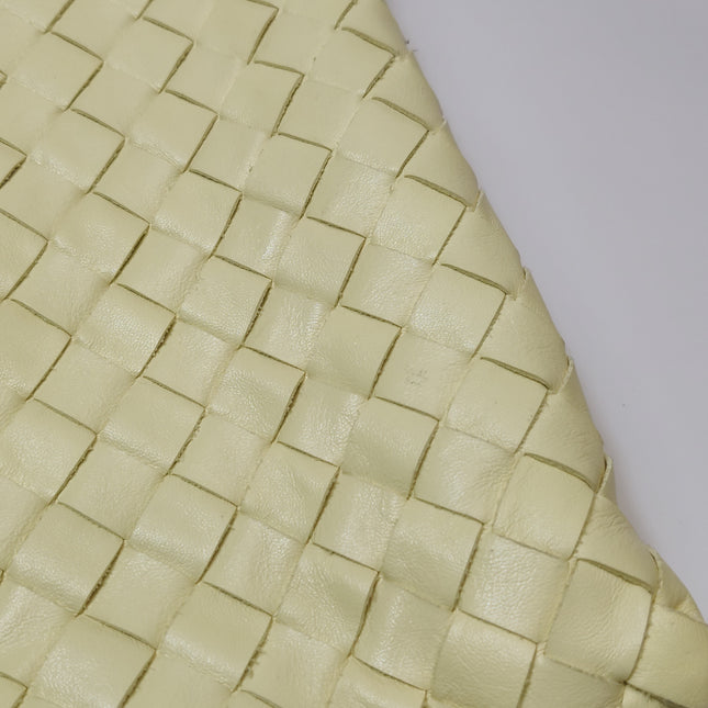 Bottega Veneta Hop Large Leather Pale Cream Yellow Hobo Bag