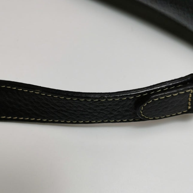 Dior Saddle Vintage Leather Black with Antiqued Gold Hardware