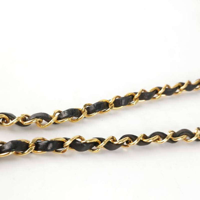 Chanel Diana CC Flap Bag 1994 Vintage Black Lambskin Leather with 24k Gold Hardware