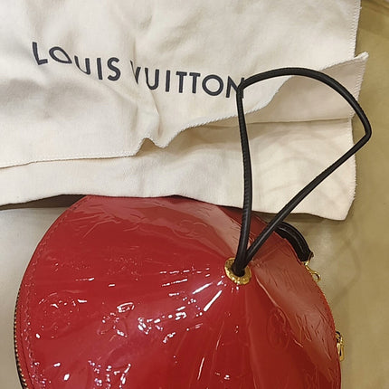 Louis Vuitton Toupie Red Patent Leather Crossbody Bag
