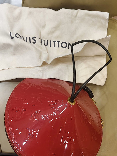 Louis Vuitton Toupie Red Patent Leather Crossbody Bag