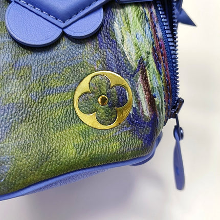 Louis Vuitton x Jeff Koons Speedy 30 Monet Water Lilies Top Handle Bag