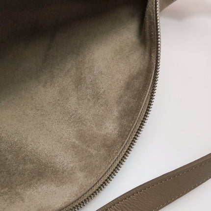 CELINE Romy Large Grey Calfskin Leather Shoulder Bag