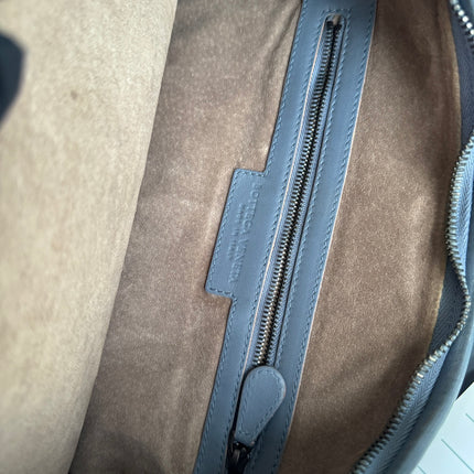 Sold Bottega Veneta Hobo Bag Lambskin leather Greyish Misty Blue Medium 40cm