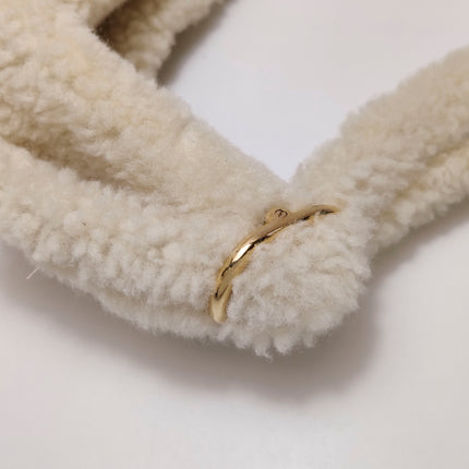 Gucci Jackie 1961 White Fluffy Shearling Bag Small