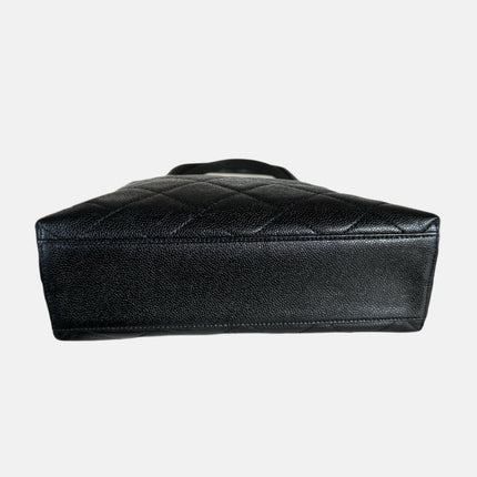 Chanel Kelly Top Handle Bag Black Caviar Leather, 2000-2002