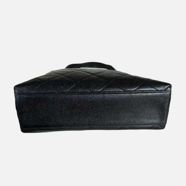 Chanel Kelly Top Handle Bag Black Caviar Leather, 2000-2002