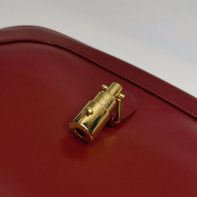 Gucci Jackie 1961 Red Burgundy Leather Bag Small Shoulder Bag