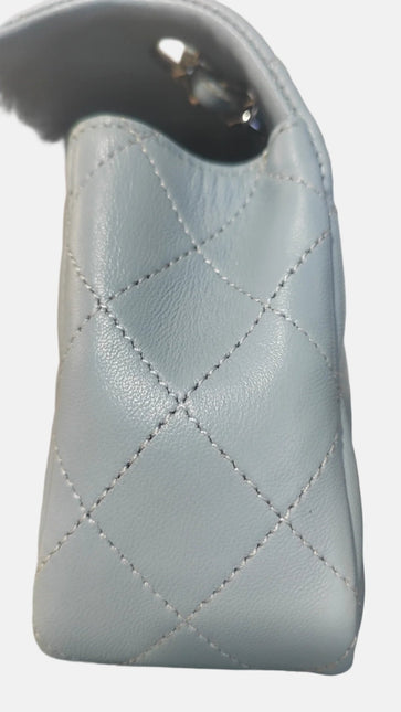 Sold Chanel Classic Flap Rectangular Mini Misty Blue Lambskin, 2011-2012