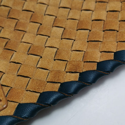 Bottega Veneta Cabat Tote Small/Medium Intreccio Blue Green Leather and Suede Lining 32cm