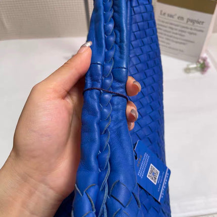 Bottega Veneta Hobo Bag Lambskin leather Royal Blue Medium 45cm