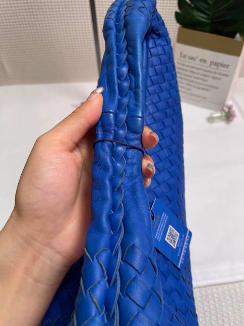 Bottega Veneta Hobo Bag Lambskin leather Royal Blue Medium 45cm